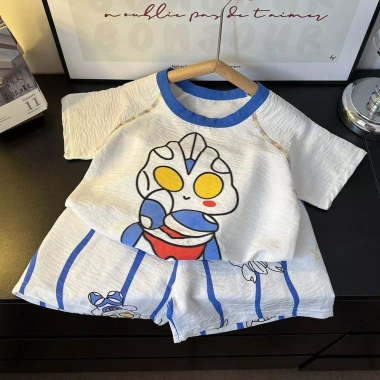 Bộ Đồ Ngủ Trẻ Em Mùa Xuân Homewear Tay Ngắn, Thoáng Mát, Phù Hợp Bé Trai & Bé Gái 6