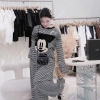 Bộ đồ nhà nữ sọc ngang tay, quần rộng in Mickey – Tiểu thư dễ thương giá 259k 3