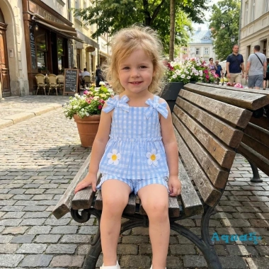 Bộ Đồ Nữ Aqua Toddler Mùa Hè - Áo Bơ Thêu Hoa, Kẻ Sọc, Nơ, Không Tay + Quần Short Co Giãn Eo - 2 Chiếc 9 Bộ Đồ Nữ Aqua Toddler Mùa Hè - Áo Bơ Thêu Hoa, Kẻ Sọc, Nơ, Không Tay + Quần Short Co Giãn Eo - 2 Chiếc 9