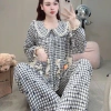 Bộ đồ Nữ mặc nhà cổ sen Thỏ Carot vân mây cao cấp DD66 Sammy - Xinh xắn, giá chỉ 189k 10