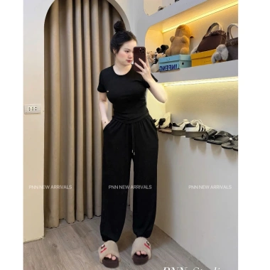 Bộ đồ nữ mặc nhà sang chảnh mẫu mới hh242 - Sét nỉ ôm phom siêu xinh, giảm giá 370k