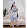 Bộ Đồ Nữ Ngắn MENINA In Hình Thời Trang - Mặc Nhà, Đi Chơi Giá 190k (Giảm từ 245k)