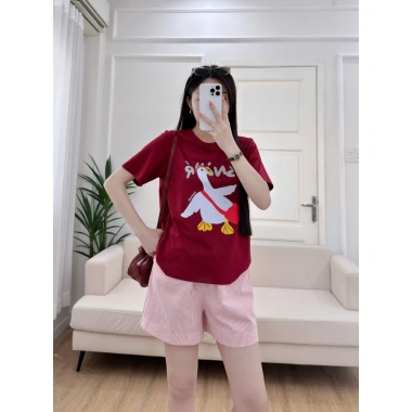 Bộ Đồ Nữ Ngắn MENINA In Hình Thời Trang - Mặc Nhà, Đi Chơi Giá 190k (Giảm từ 245k)