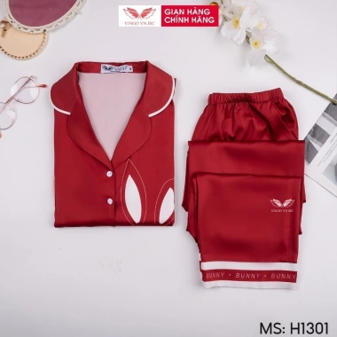 Bộ đồ pijama lụa nữ VINGO VINGORIA tay dài mùa thu - Giá 575.000đ