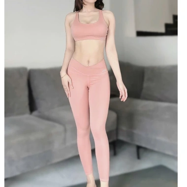 Bộ Đồ Tập Gym Yoga Nữ UNIQ Cool Peel - Áo Spider và Quần Legging Cạp Chéo, Thoáng Khí 9