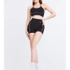 Bộ Đồ Tập Gym Yoga Nữ UNIQ Cool Peel Áo Viền Trắng Dây Chéo Chữ V Ngược và Quần Legging Đùi Thon Gọn