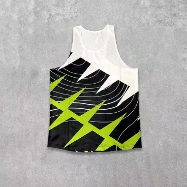 Bộ đồ tập thể thao nam áo vest không tay, chạy marathon, khô nhanh, nhiều màu sắc, thiết kế chữ I