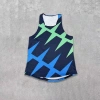 Bộ đồ tập thể thao nam áo vest không tay, chạy marathon, khô nhanh, nhiều màu sắc, thiết kế chữ I 6