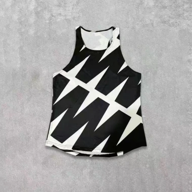 Bộ đồ tập thể thao nam áo vest không tay, chạy marathon, khô nhanh, nhiều màu sắc, thiết kế chữ I