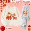 Bộ Đồ Tết Việt Bính Ngọ Múa Lân 2.026 cho Bé CIUCIU KID Vải Nỉ Da Cá, Đồ Trẻ Trai & Gái, Giá 296.000₫ 5
