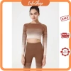 Bộ Đồ Thể Thao Áo Croptop Nữ Dài Tay Dệt Kim Co Giãn, Ôm Dáng Nâng Mông, Thấm Hút Mồ Hôi - Giảm Giá 305k 5