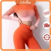 Bộ Đồ Thể Thao Áo Croptop Nữ Dài Tay Dệt Kim Co Giãn, Ôm Dáng Nâng Mông, Thấm Hút Mồ Hôi - Giảm Giá 305k 9