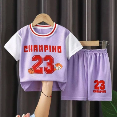 Bộ Đồ Thể Thao Bóng Rổ Bé Trai Mùa Hè – Thoáng Mát, Mau Khô, Giá Chỉ 97.500₫