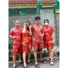 Bộ Đồ Thể Thao Unisex K1 Hoa Lá Cành - Áo Thun Tay Ngắn Cổ Tròn, Quần Ống Rộng Thêu In Hoa Con Công, Giá chỉ 69.000₫ 5