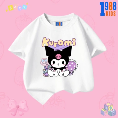 Bộ đồ thun bé gái Kuromi & Mylody - Áo cotton + quần thun 15‑40kg, giảm còn 90.000₫ 4