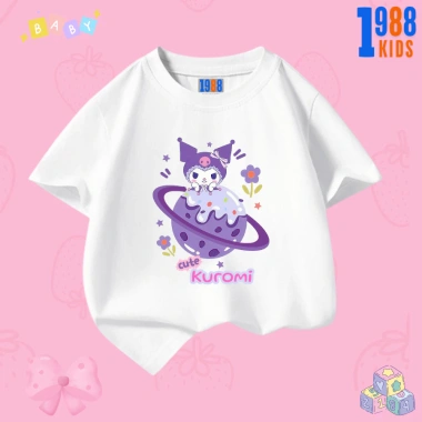 Bộ đồ thun bé gái Kuromi & Mylody - Áo cotton + quần thun 15‑40kg, giảm còn 90.000₫ 5
