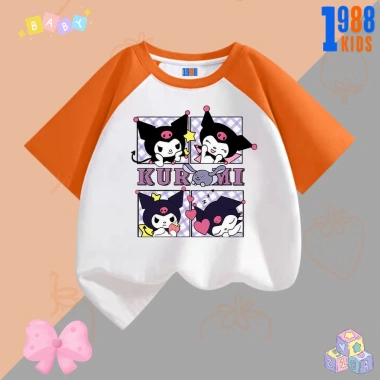 Bộ đồ thun bé gái Kuromi & Mylody - Áo cotton + quần thun 15‑40kg, giảm còn 90.000₫ 9