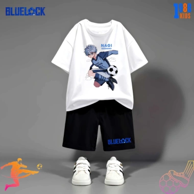 Bộ đồ thun Bé trai Anime Blue Lock - cotton xịn, siêu ngầu, thoáng mát, thích bóng đá 2