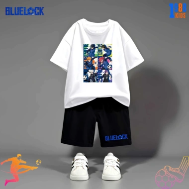 Bộ đồ thun Bé trai Anime Blue Lock - cotton xịn, siêu ngầu, thoáng mát, thích bóng đá 5