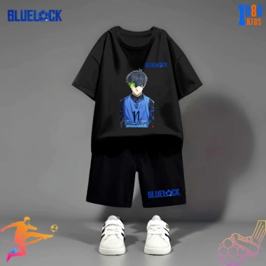 Bộ đồ thun Bé trai Anime Blue Lock - cotton xịn, siêu ngầu, thoáng mát, thích bóng đá 7
