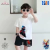 Bộ đồ thun bé trai Spiderman cộc tay trắng đen cotton - Siêu cool, giá chỉ 169k 8