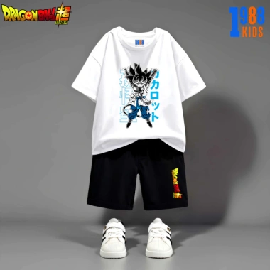 Bộ Đồ Thun Cao Cấp Bé Trai Mát Cotton - In Songoku Anime 7 Ngọc Rồng Mã 08 - Giá 169k