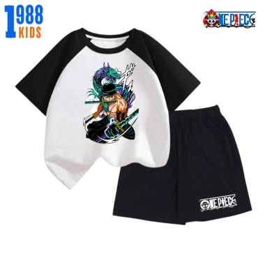 Bộ Đồ Thun Cộc Tay Bé Trai One Piece In Nhiều Hình - Nhiều Màu, Giá 169k Mã 05
