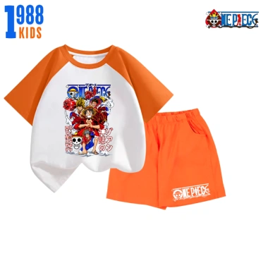 Bộ Đồ Thun Cộc Tay Bé Trai One Piece In Nhiều Hình - Nhiều Màu, Giá 169k Mã 05