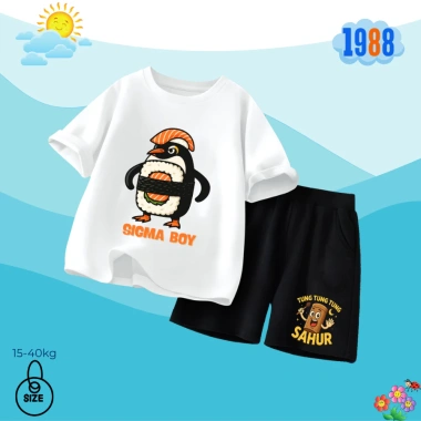 Bộ đồ thun cotton bé yêu - Hottrend meme Tung tung tung, Brainrot, Tralala, họa tiết đang yêu - 179.000₫ 3
