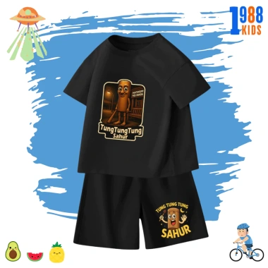 Bộ đồ thun trẻ em 1.988kids hình Tung tung tung sahur, crocodilo, cotton 4c, 169k 7