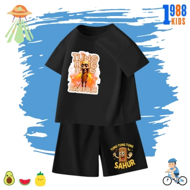 Bộ đồ thun trẻ em 1.988kids hình Tung tung tung sahur, crocodilo, cotton 4c, 169k 8