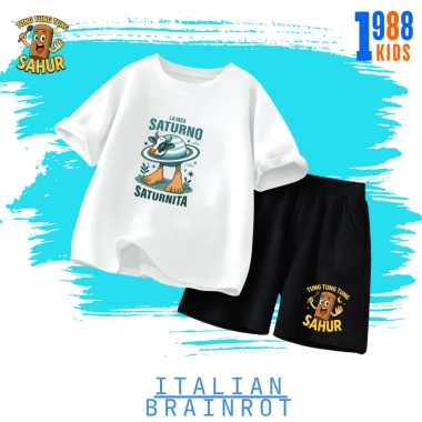 Bộ đồ thun trẻ em cotton co giãn – Thiết kế tung tung, Italian Brainrot, Tralala, giảm còn 169k 9