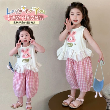 Bộ đồ trẻ em bé gái tay ngắn mùa hè - Phong cách mới, giá ưu đãi 120,960₫