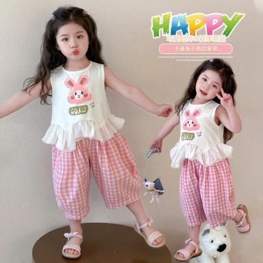 Bộ đồ trẻ em bé gái tay ngắn mùa hè - Phong cách mới, giá ưu đãi 120,960₫ 3 Bộ đồ trẻ em bé gái tay ngắn mùa hè - Phong cách mới, giá ưu đãi 120,960₫ 3