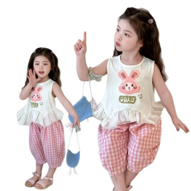 Bộ đồ trẻ em bé gái tay ngắn mùa hè - Phong cách mới, giá ưu đãi 120,960₫