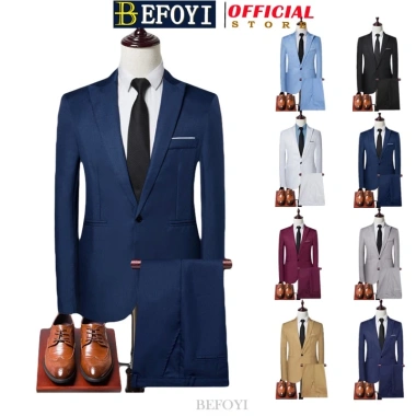 Bộ đồ vest BEFOYI sjc12 2 món phong cách Hàn Quốc lịch lãm cho nam - Giá chỉ 750.600 VND, giảm mạnh