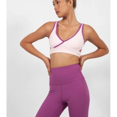 Bộ Đồ Yoga Nữ UNIQ - Áo Vạt Chéo và Legging Cạp Cao, Thoáng Co Giãn, Giá 387k
