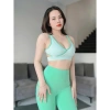 Bộ Đồ Yoga Nữ UNIQ - Áo Vạt Chéo và Legging Cạp Cao, Thoáng Co Giãn, Giá 387k 8