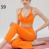 Bộ Đồ Yoga Quần Ống Loe Cạp Cao Thun Lạnh Co Giãn Thấm Hút Mồ Hôi - S9 Giá 550k 10