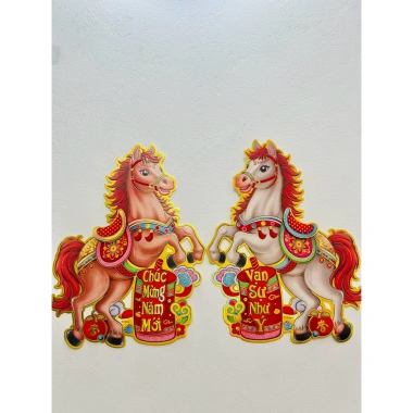 Bộ đôi 2 Hình Dán Ngựa 2.026 Size 50cm - Trang Trí Tết Chúc Mừng Năm Mới, 60.000 VNĐ 10