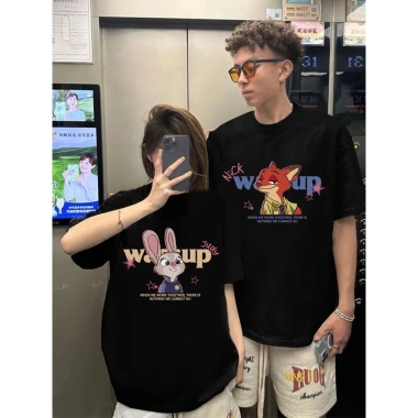 Bộ Đôi Áo Thun Cotton 2.026 Nam Nữ Họa Tiết Cáo Thỏ - Mềm Mại, Quà Giáng Sinh 4 Bộ Đôi Áo Thun Cotton 2.026 Nam Nữ Họa Tiết Cáo Thỏ - Mềm Mại, Quà Giáng Sinh 4