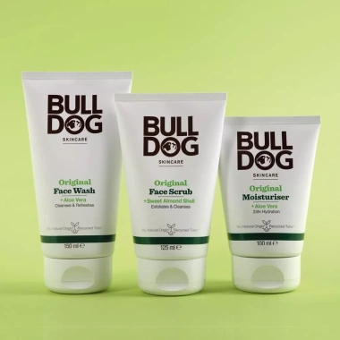 Bộ đôi Bulldog Skincare Original nam: sữa rửa mặt, tẩy tế bào chết, kem dưỡng ẩm - Sạch sâu, sáng da, đều màu 610.000₫