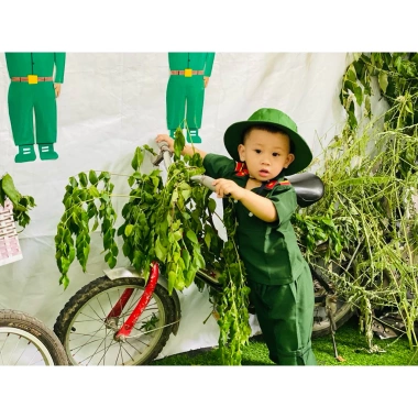 Bộ đôi cho bé và nón tai bèo, trang phục mầm non thời trang, giảm giá 24.200đ 4