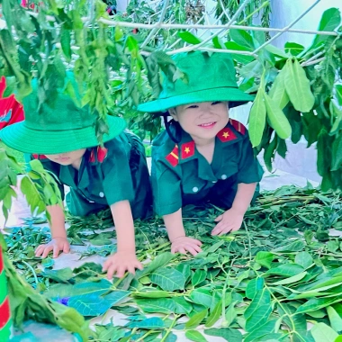 Bộ đôi cho bé và nón tai bèo, trang phục mầm non thời trang, giảm giá 24.200đ 5