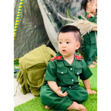 Bộ đôi cho bé và nón tai bèo, trang phục mầm non thời trang, giảm giá 24.200đ 6