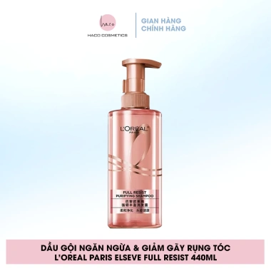 Bộ đôi dầu gội xả L'Oreal Paris Elseve Full Resist 440ml - Ngừa gãy rụng tóc, tóc chắc khỏe, giảm rụng 219k