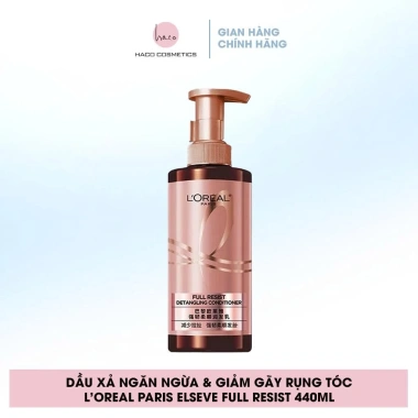 Bộ đôi dầu gội xả L'Oreal Paris Elseve Full Resist 440ml - Ngừa gãy rụng tóc, tóc chắc khỏe, giảm rụng 219k