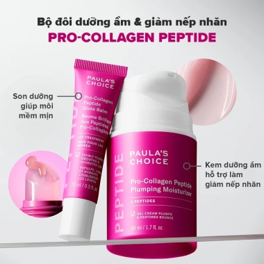 Bộ đôi dưỡng ẩm da mặt & môi Paula's Choice Pro-collagen Peptide – Căng mọng, mềm mịn, chỉ 1.587.000 VND 2 Bộ đôi dưỡng ẩm da mặt & môi Paula's Choice Pro-collagen Peptide – Căng mọng, mềm mịn, chỉ 1.587.000 VND 2