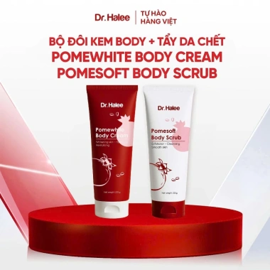Bộ Đôi Dưỡng Da Body Lựu Đỏ Dr.Halee – Dưỡng ẩm, Trắng Sáng, Giá Ưu Đãi 568k