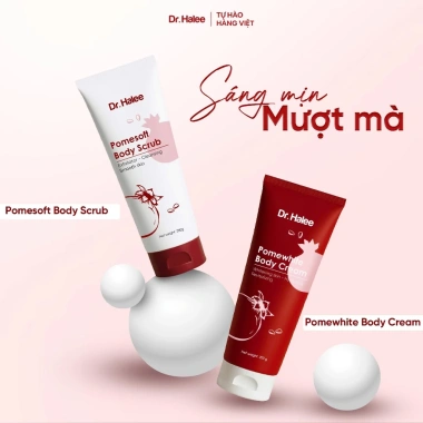 Bộ Đôi Dưỡng Da Body Lựu Đỏ Dr.Halee – Dưỡng ẩm, Trắng Sáng, Giá Ưu Đãi 568k